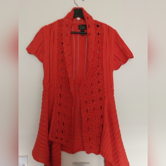 Pure Hand-knitted cardigan knitwear for women sz M/L - Picture 6 of 8